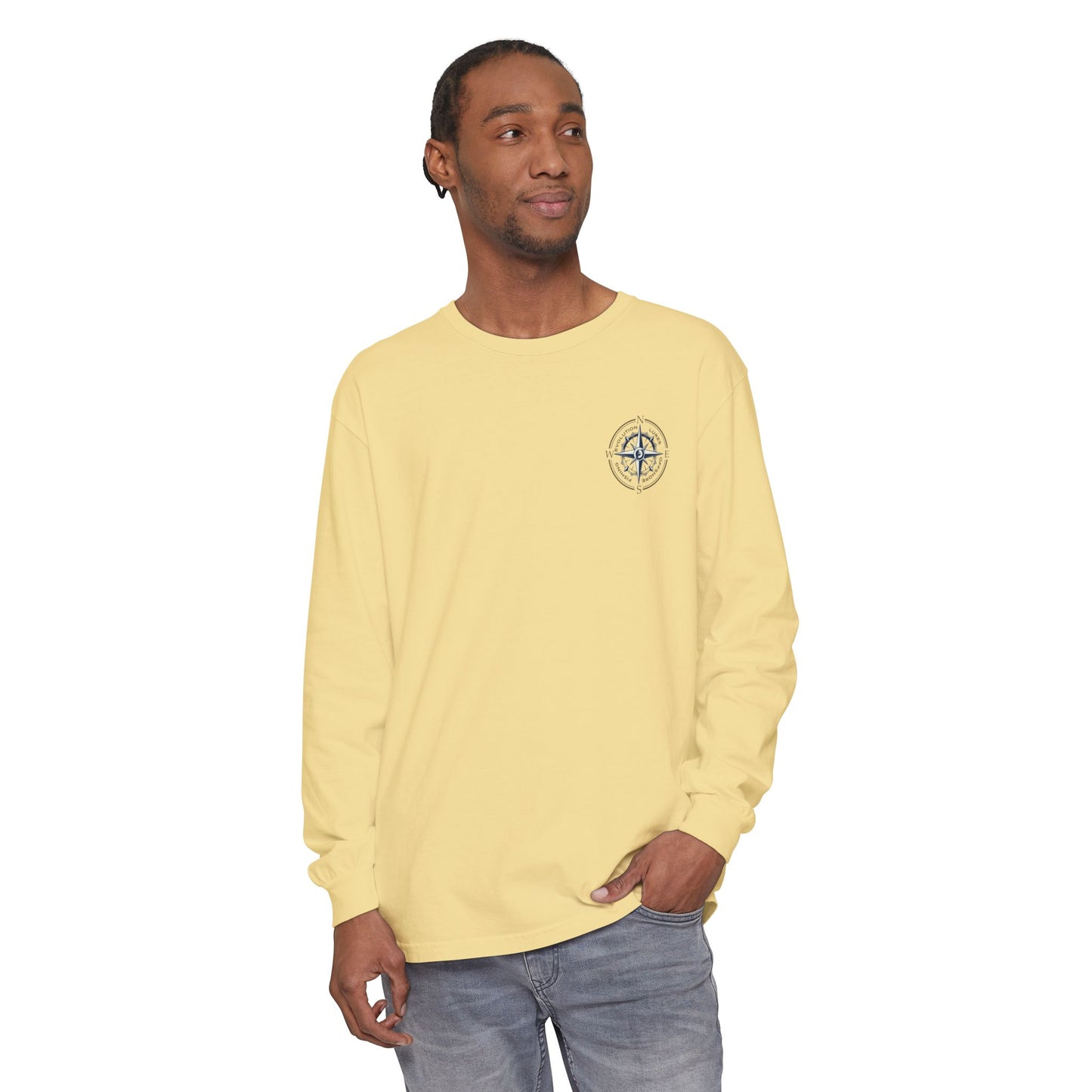 Mahi Skull Long Sleeve Medium Weight Cotton T-Shirt