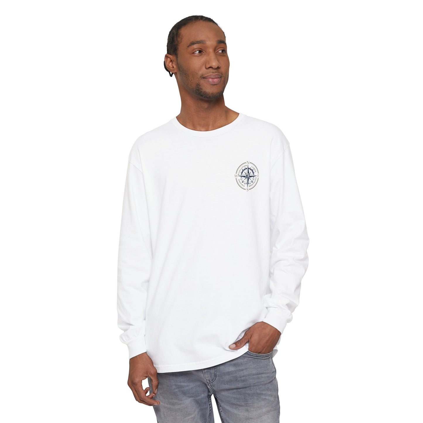 Mahi Skull Long Sleeve Medium Weight Cotton T-Shirt