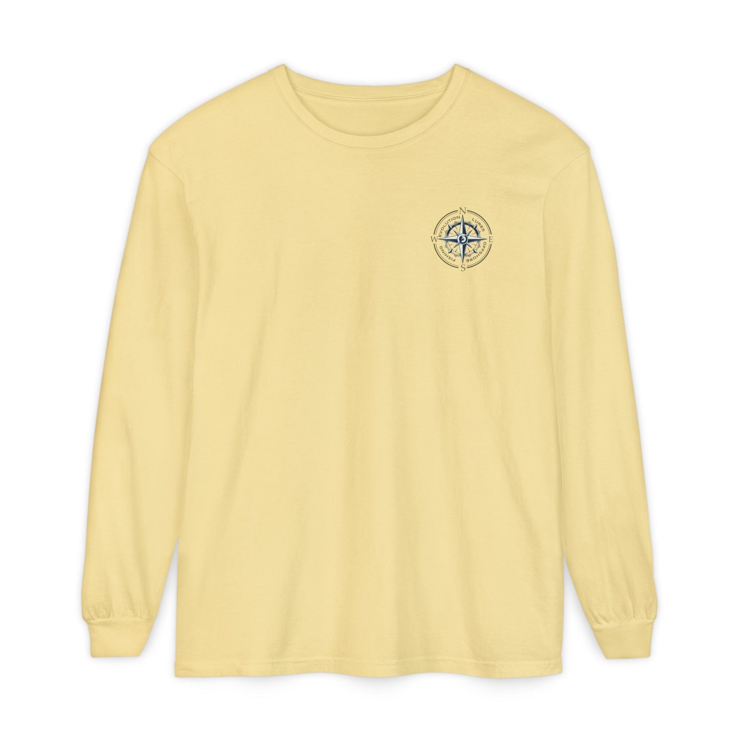 Mahi Skull Long Sleeve Medium Weight Cotton T-Shirt