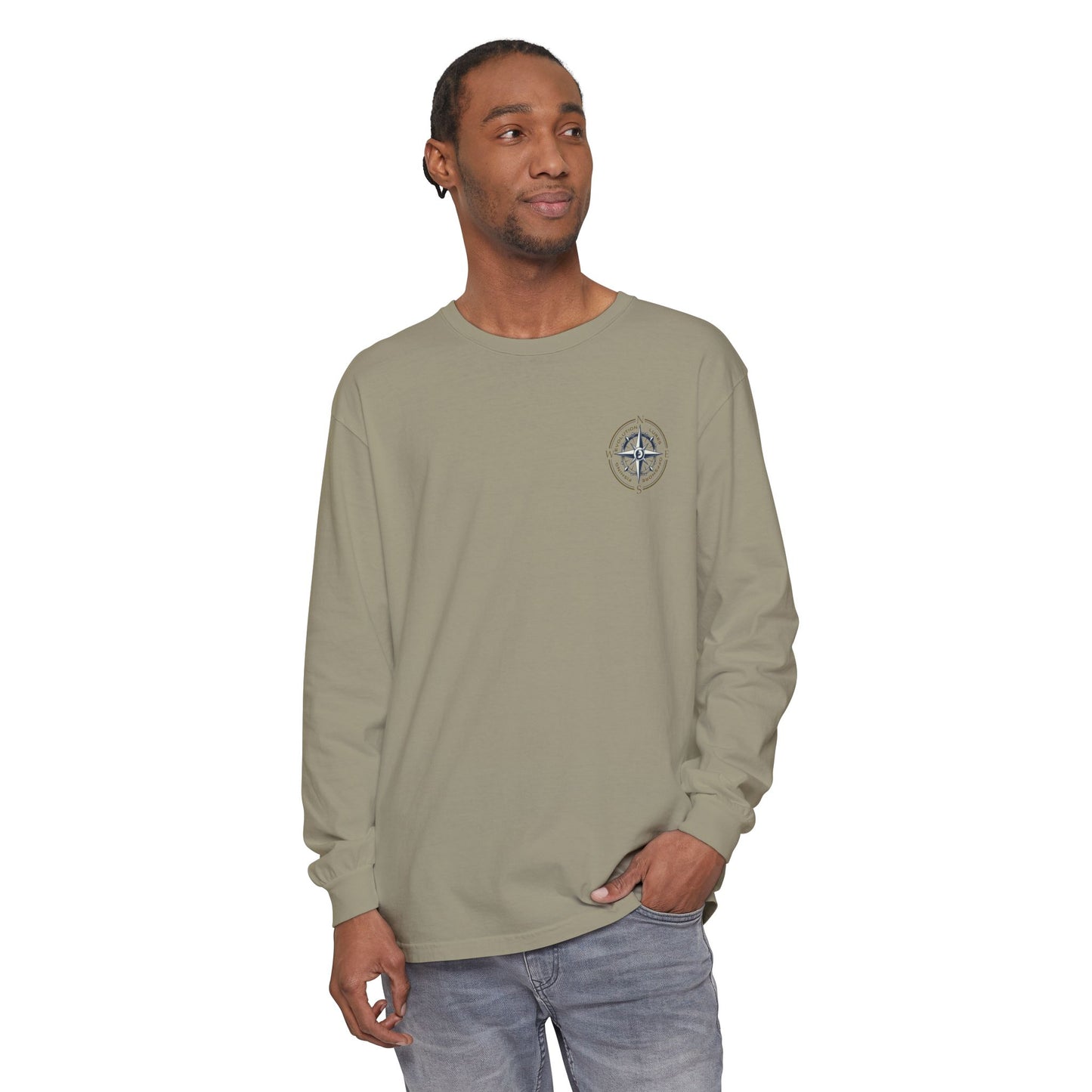 Mahi Skull Long Sleeve Medium Weight Cotton T-Shirt