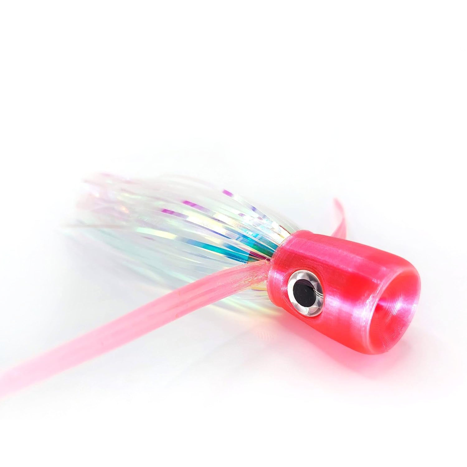 Ruckus Light Chugger Trolling Lure Translucent White Blue Silver Yellow Stripe