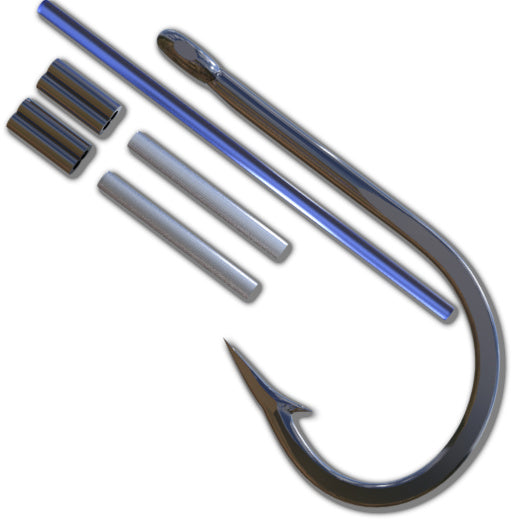 8/0 Mustad 3407 Rigging - Evolution Lures