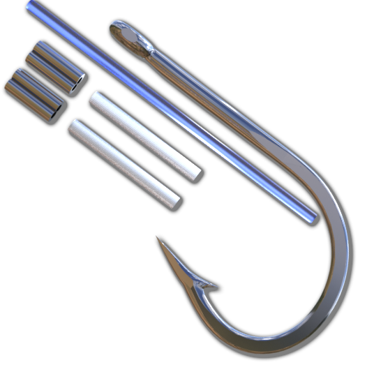 7/0 Mustad 3407 Rigging - Evolution Lures