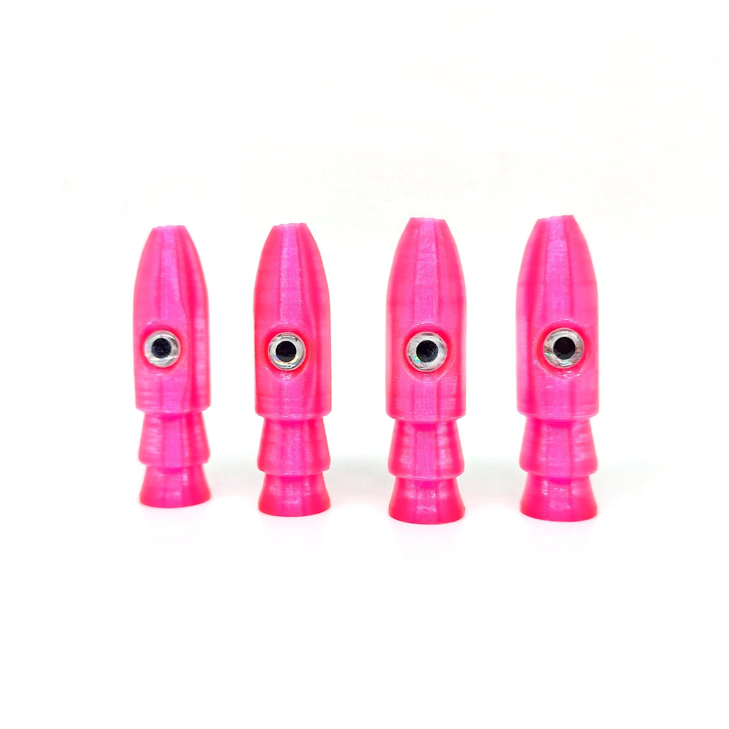4 Pack KingKiller 2.3" Hard Rubber Offshore Trolling Heads - Evolution Lures