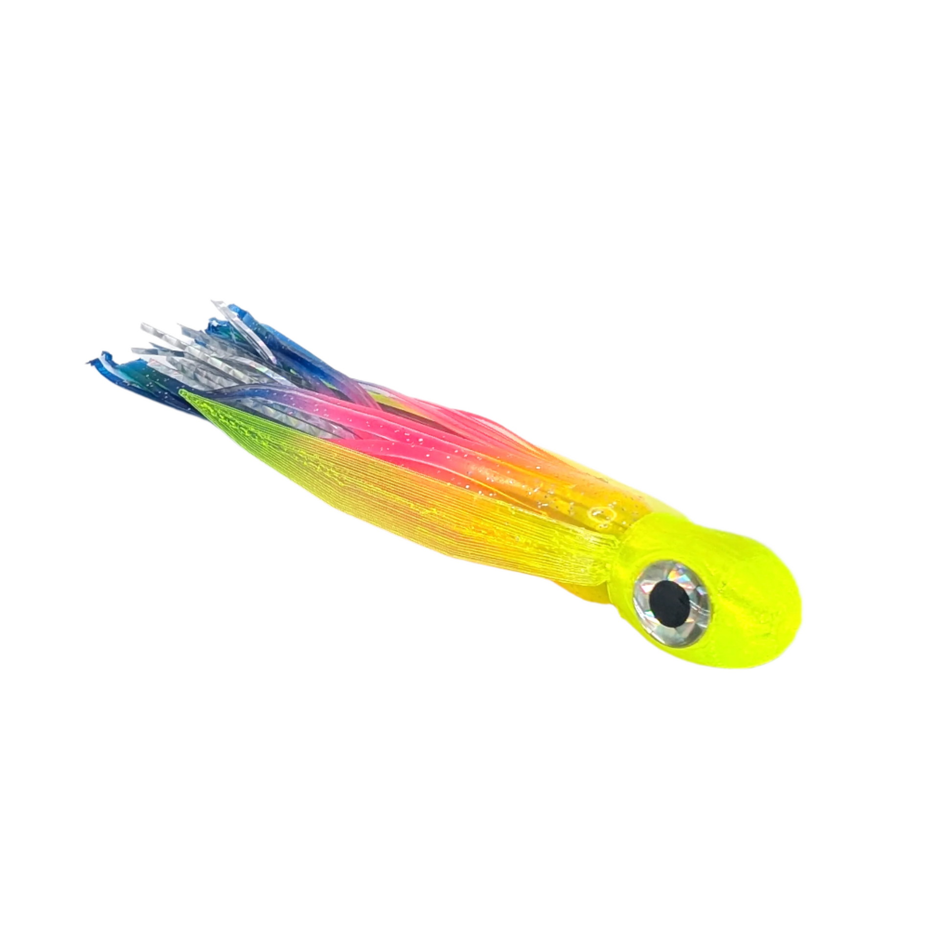 evolution fishing lures Flyboy 6" Electric Yellow Rainbow