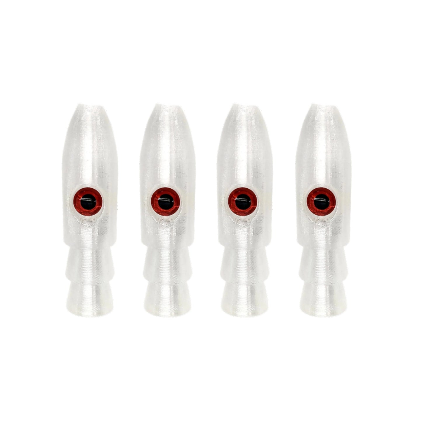 4 Pack KingKiller 2.3" Hard Rubber Offshore Trolling Heads