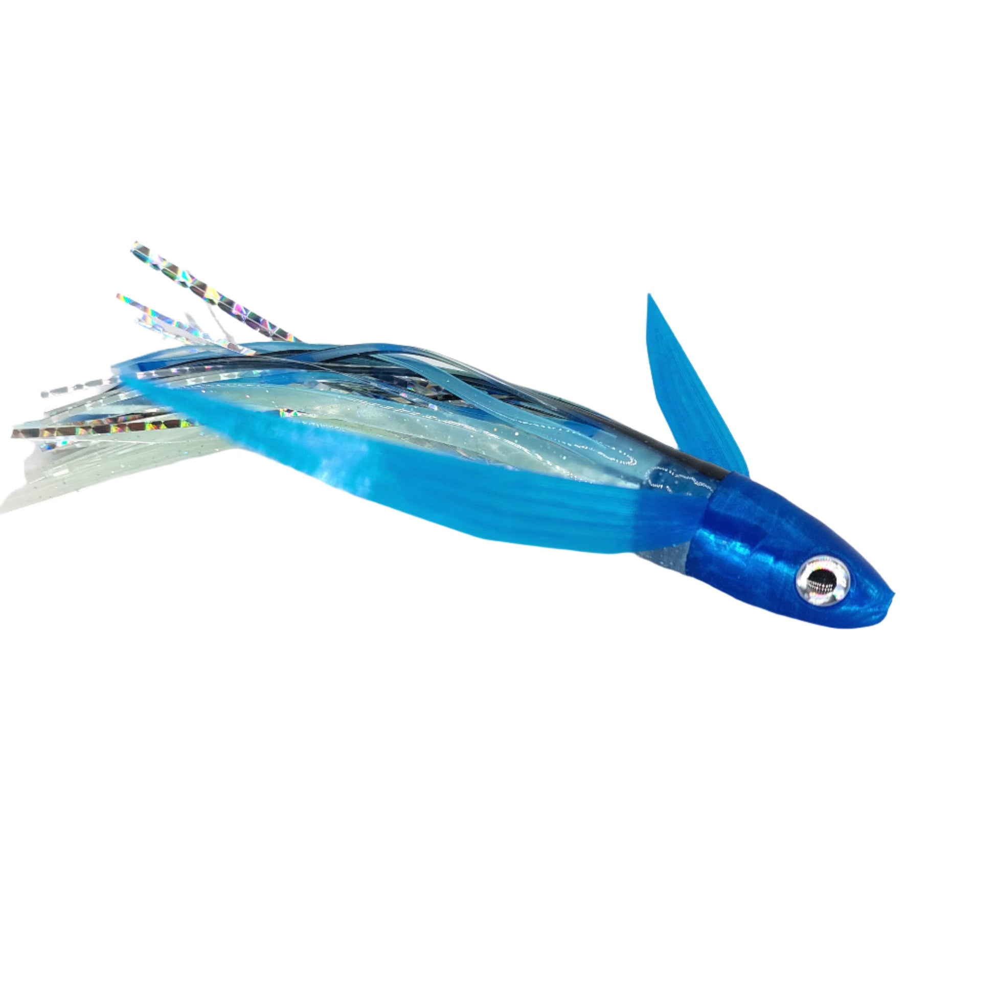 fish lure magnet MahiMagnet Electric Blue Yellow Stripe