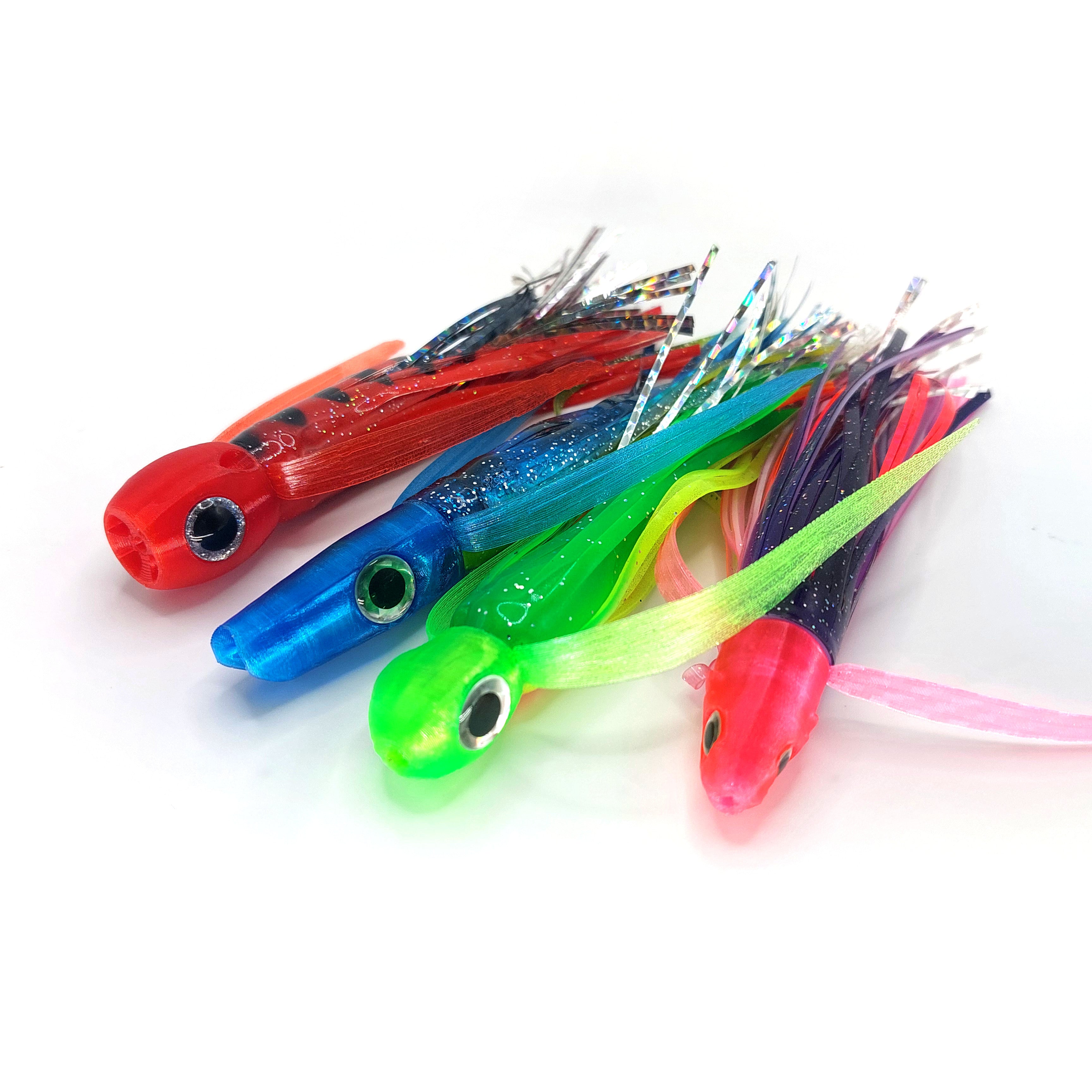 Multiple Lure Trolling Rigs Mixed Offshore Trolling Lures Unrigged | Evolution Lures
