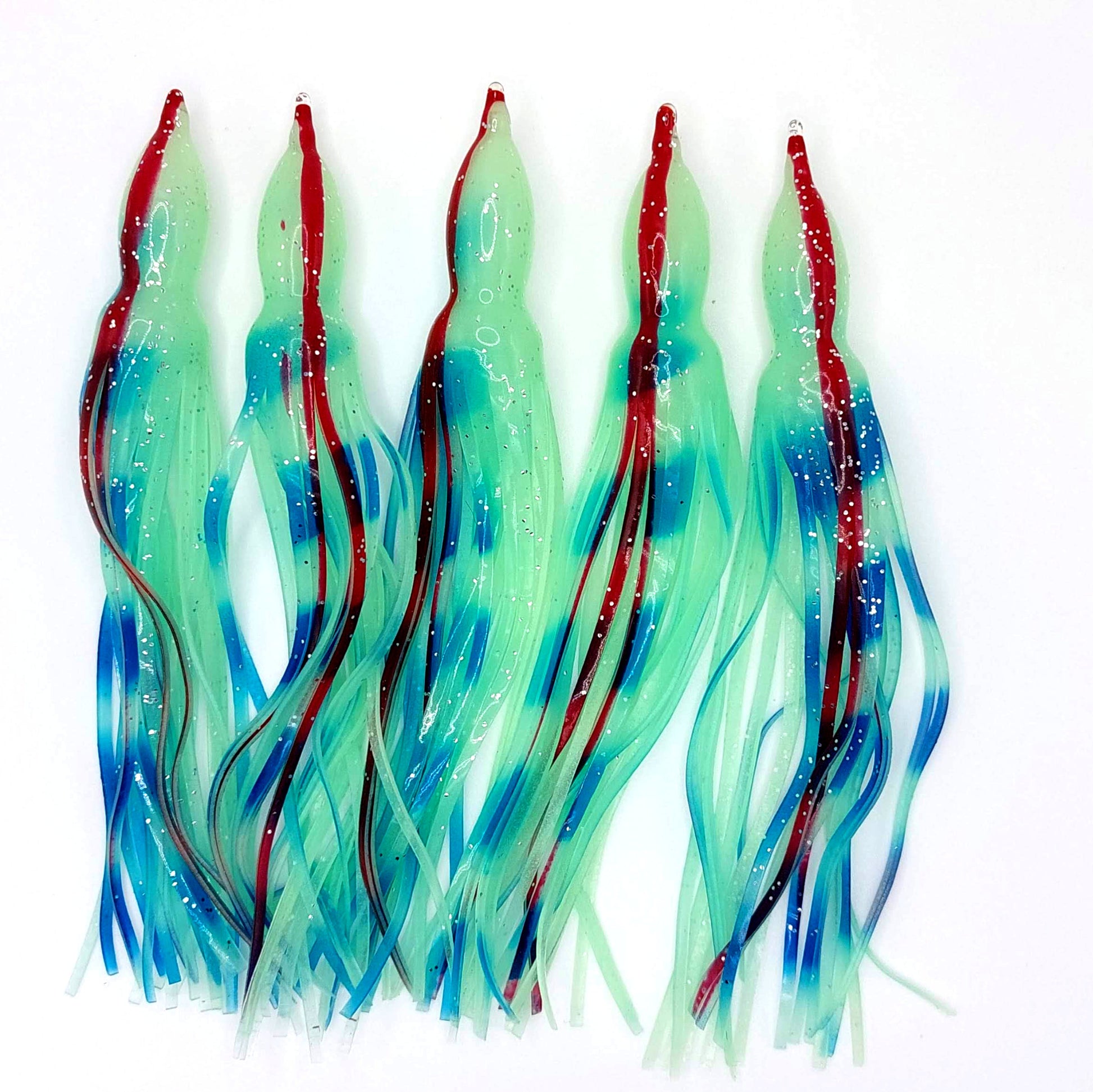 5 PC 6" Squid Skirts - Evolution Lures