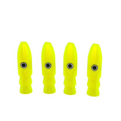 4 Pack KingKiller 2.3" Hard Rubber Offshore Trolling Heads - Evolution Lures