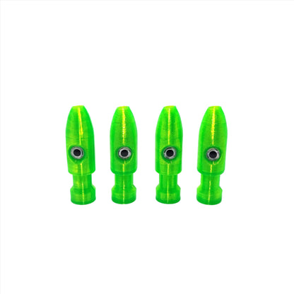 4 Pack KingKiller 2.25" Hard Rubber Dredge Heads - Evolution Lures