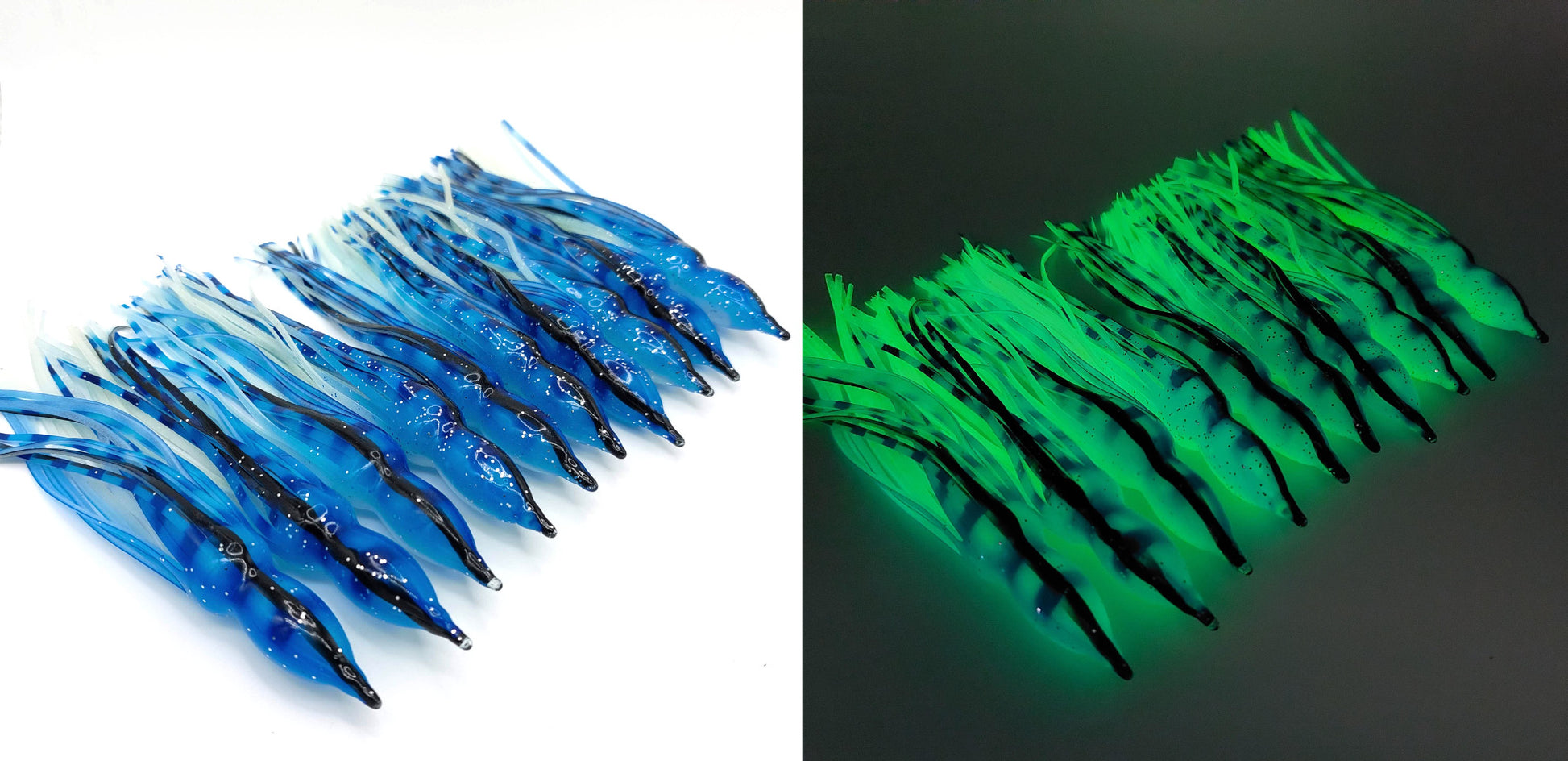 10 PC 6" Squid Skirts - Evolution Lures
